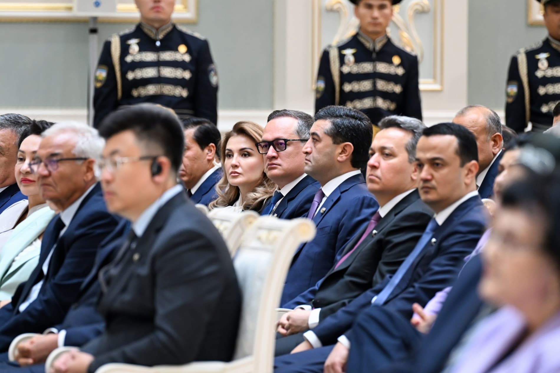 Prezident Shavkat Mirziyoyev ishtirokida mamlakatimiz mustaqilligining 35 yilligi munosabati bilan davlat mukofotlarini topshirish marosimi
